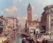 威尼斯圣巴纳巴河 - 弗朗兹·理查德·翁特贝格尔